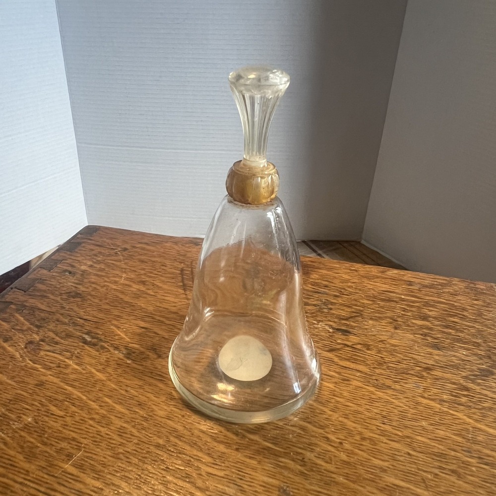 Vintage Avon Fragrance Belle Cologne Glass 4oz Bell Shaped Decanter Clear 1970s